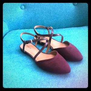 NIB suede flats